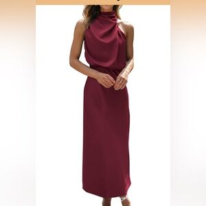 Amazon Burgundy Midi Dress